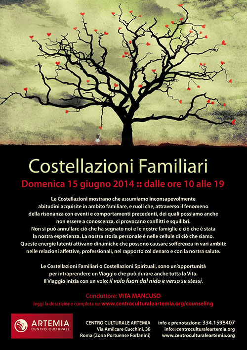 Costellazioni Familiari @ Centro Culturale ARTEMIA | Roma | Lazio | Italia